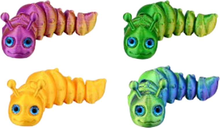 Magiczna gąsienica 3D 10 cm