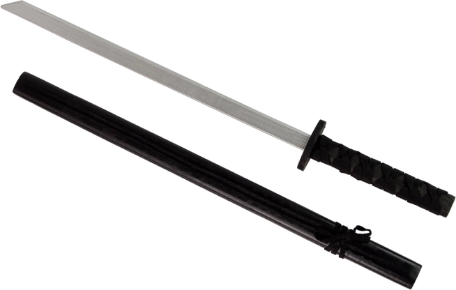 Drewniany czarny miecz dla rycerza 73 cm