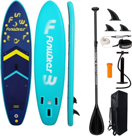 FunWater nadmuchiwana deska SUP, 350 × 86 × 15 cm, granatowa