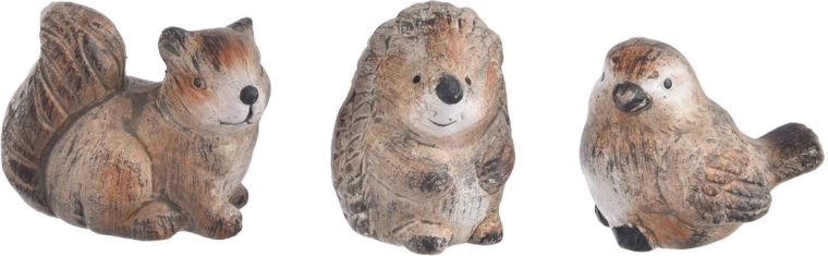 Ceramiczne zwierzątka – zestaw 3 szt.