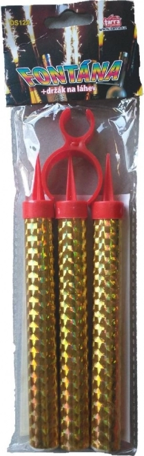 Złota fontanna na przyjęcie z uchwytem na butelkę 40 sekund