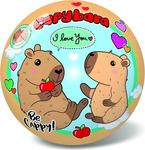 Piłka z motywem kapibary 14 cm