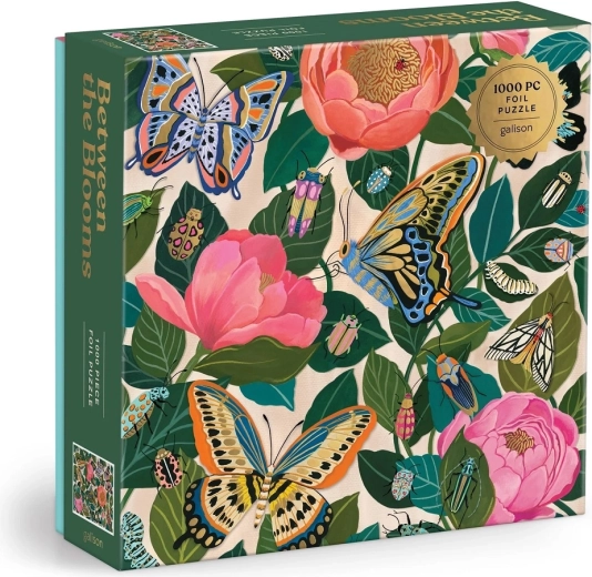 Galison foliowe puzzle Między kwiatami 1000 elementów