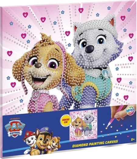 Diamentowe malowanie na płótnie PAW PATROL 30 × 30 cm