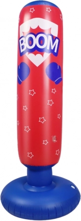 Nadmuchiwany worek bokserski czerwono-niebieski 125 cm