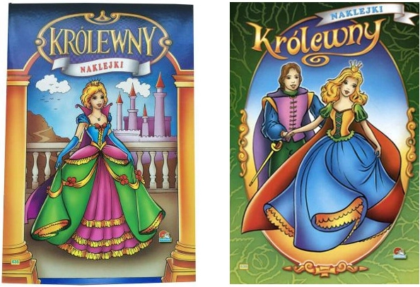Kolorowanki z naklejkami – księżniczki