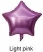 Foliowy balon Gwiazda jasnoróżowa 45 cm
