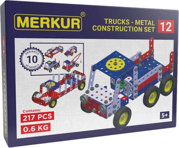 Merkur metalowy zestaw konstrukcyjny – pojazd holowniczy, 217 elementów
