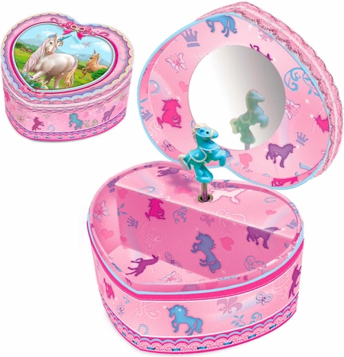 Szkatułka na biżuterię z muzyką Jednorożec Serce