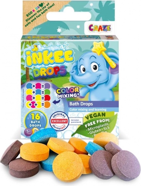 Inkee płatki do kąpieli o zapachu waty cukrowej z masłem shea