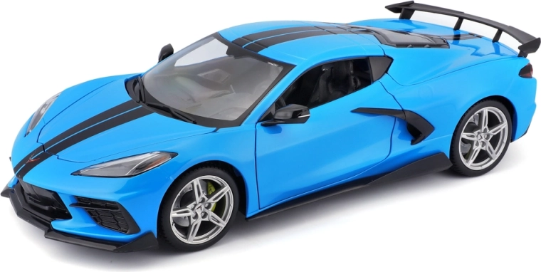 Maisto Chevrolet Corvette Stingray Coupe High Wing niebieski 1:18