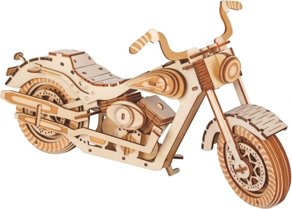 Drewniane 3D Puzzle Motocykl