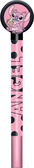 Disney drewniany topper na ołówek Stitch i Angel