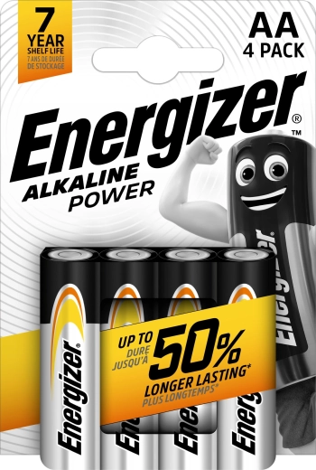 Energizer Alkaline Power AA LR6 baterie alkaliczne, 4 szt.