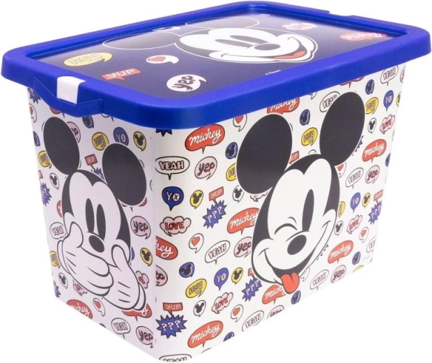 Duży pojemnik do przechowywania z pokrywką Mickey Mouse