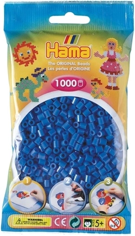 Hama Midi koraliki do prasowania 1000 szt. ciemnoniebieskie