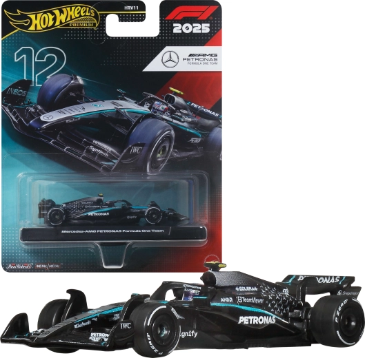 Hot Wheels Premium Formuła 1 bolid 2025 Mercedes-AMG PETRONAS #12 Kimi Antonelli