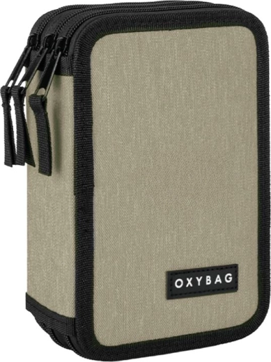 Trzypiętrowy szkolny piórnik UNICOLOR Mocca – pusty