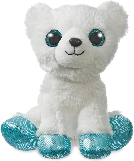 Aurora Sparkle Tales pluszowy niedźwiedź polarny z igloo 30,5 cm