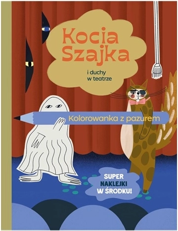 Kocia Szajka a duchové v divadle – kolorowanka z naklejkami - 1 szt.