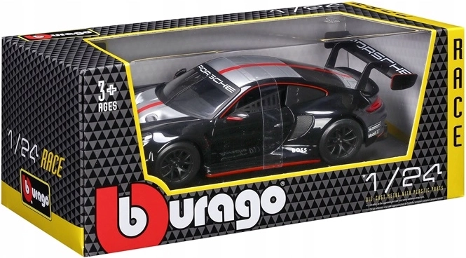Bburago Porsche 911 GT3 racing launch 1:24 czarna