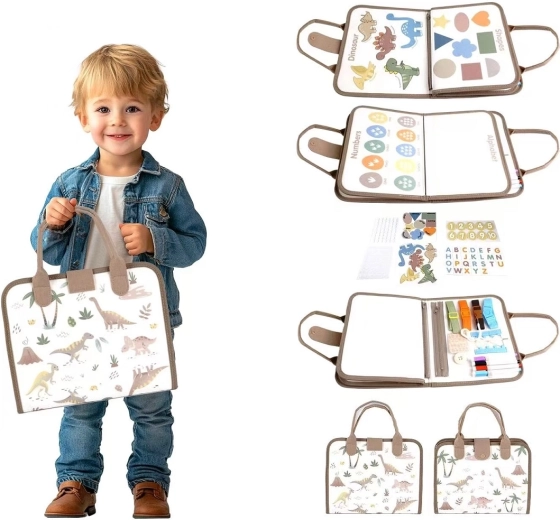 2Kids Toys sensoryczna książeczka busy z dinozaurami