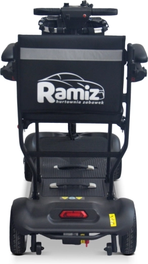 Elektryczny czterokołowy skuter dla seniorów EasyGo – czarny