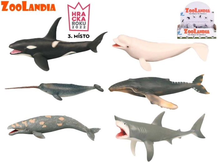 Zoolandia morskie zwierzątka – plastikowe figurki 18–26 cm, zestaw