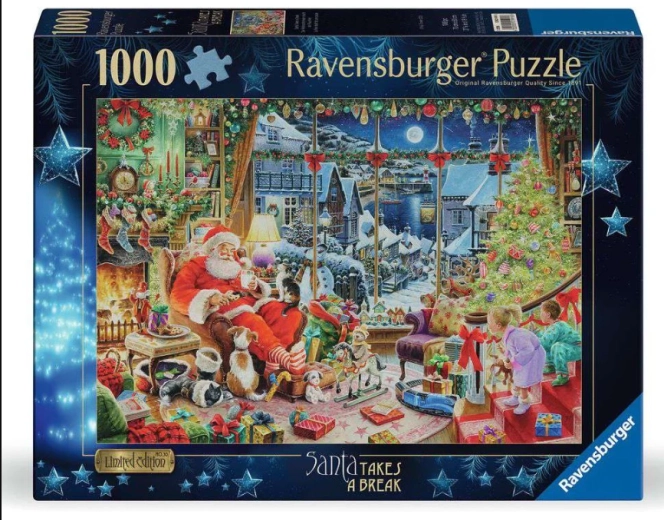 Puzzle Ravensburger edycja limitowana nr 30: Santa ma przerwę 1000 elementów