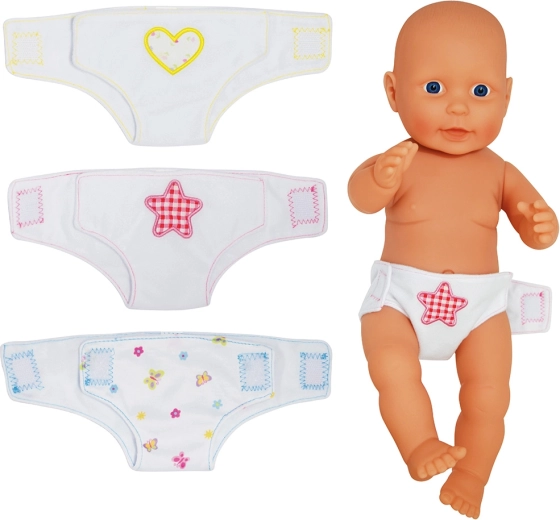 Dolls World materiałowe pieluszki dla lalek 46 cm