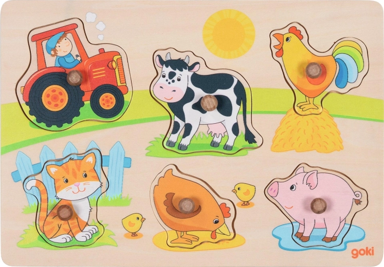 Puzzle wkładane farma - 1 szt.