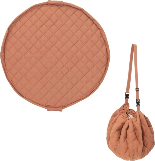 Play&Go Noomad soft organiczna mata do zabawy i worek na zabawki tawny brown