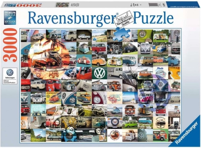 Ravensburger puzzle 3000 elementów – 99 momentów VW Campervan