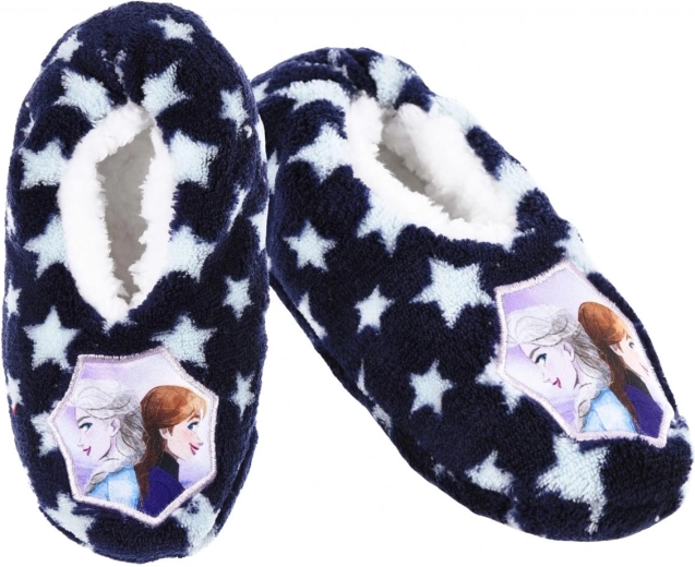 Dziecięce kapcie Disney Frozen granatowe