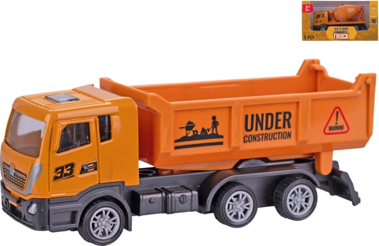 Metalowy model budowlany z napędem typu pull-back 12 cm