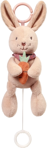 Muzyczny pluszowy króliczek z C-kółkiem BABYONO Rabbit Karo, 0m+