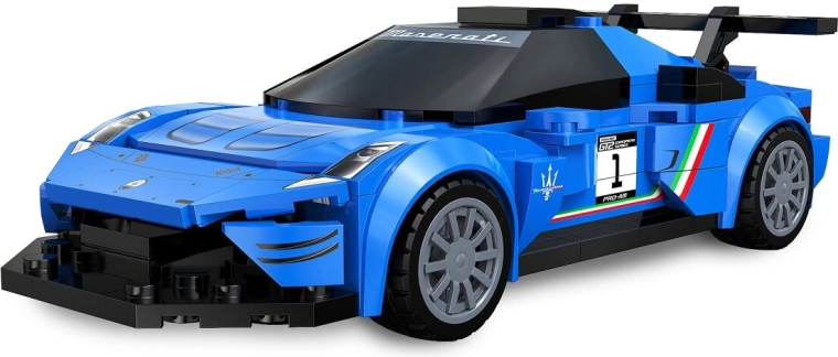 Zestaw konstrukcyjny CaDA Maserati GT2 w skali 1:24, niebieski