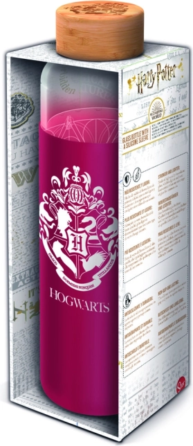 Szklana butelka z silikonowym pokrowcem HARRY POTTER 585 ml