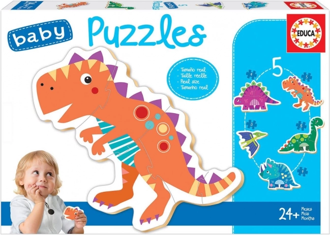 Educa baby puzzle dinozaury 5w1