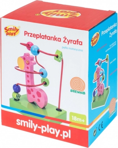 Drewniana przeplatana żyrafa