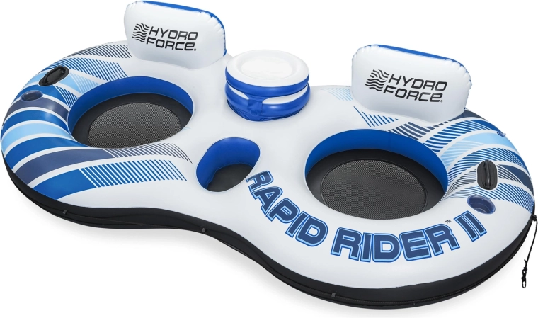 Nadmuchiwana dwuosobowa kanapa na wodę HYDRO-FORCE RAPID RIDER II z siatkowanymi siedziskami 240 × 122 cm