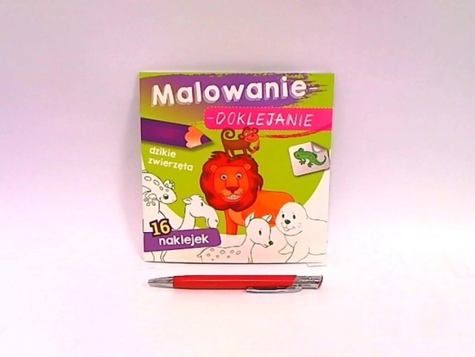 Kolorowanie i naklejanie – dzikie zwierzęta