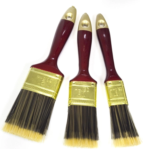 Zestaw płaskich pędzli malarskich 3 szt. (25, 38, 51 mm)