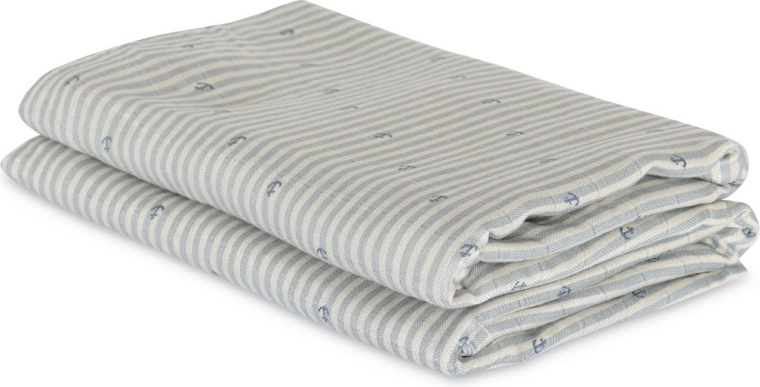 Nuuroo Josefine muślinowe bambusowe pieluszki Stripe Anchor (2 szt.)