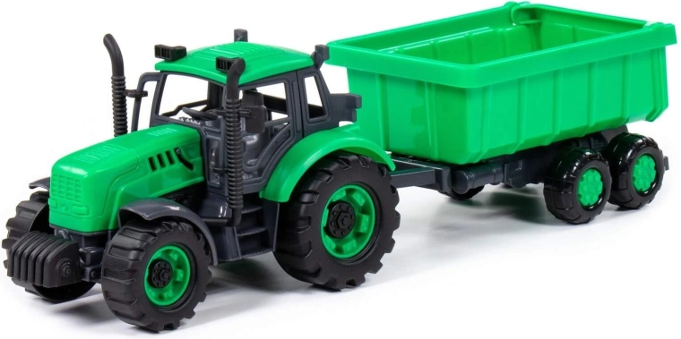 Traktor dziecięcy Progress z przyczepą na napęd bezwładnościowy - 1 szt.
