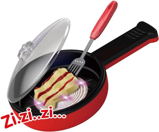 Magiczny zestaw kuchenny z patelnią i efektem smażenia