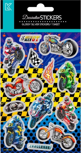 Naklejki wyścigowe motocykle dla dzieci