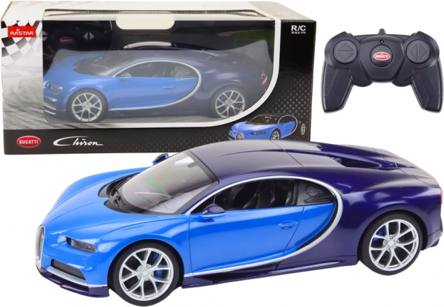 Bugatti Chiron zdalnie sterowany model auta w skali 1:14 niebieski