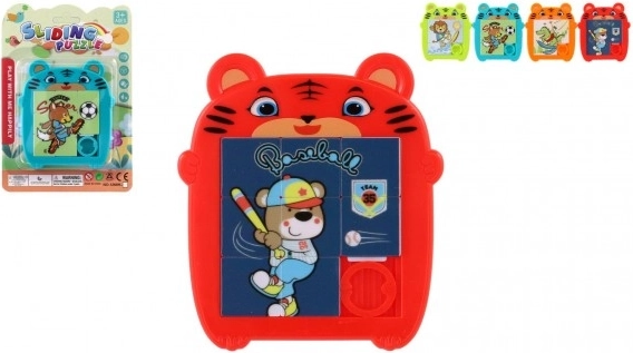 Przesuwanka łamigłówka Zwierzątko plastikowa