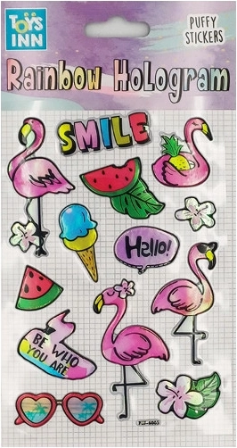 Holograficzne naklejki Smile – efekt tęczy